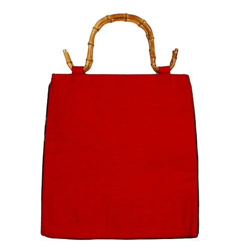 Tasche Leinen, Bambushenkel, Handtaschen, Asiatisch, 6596